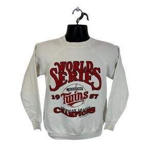 Vintage Minnesota Twins 1987 World Series Champs Sweatshirt Size Medium Pannill